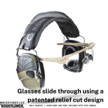 Howard Leight® Impact Sport electronic earmuff + Noisefighters® Sightlines gel ear pads bundle