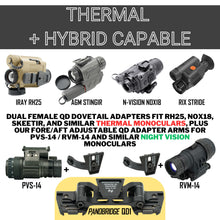 Panobridge QD1: 1.9 oz Metal Thermal / Night Vision Bridge with Dual QD Dovetail Arms
