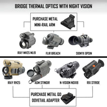 FX1 | 1.7 oz Metal Night Vision Bridge offering Traditional Field of View