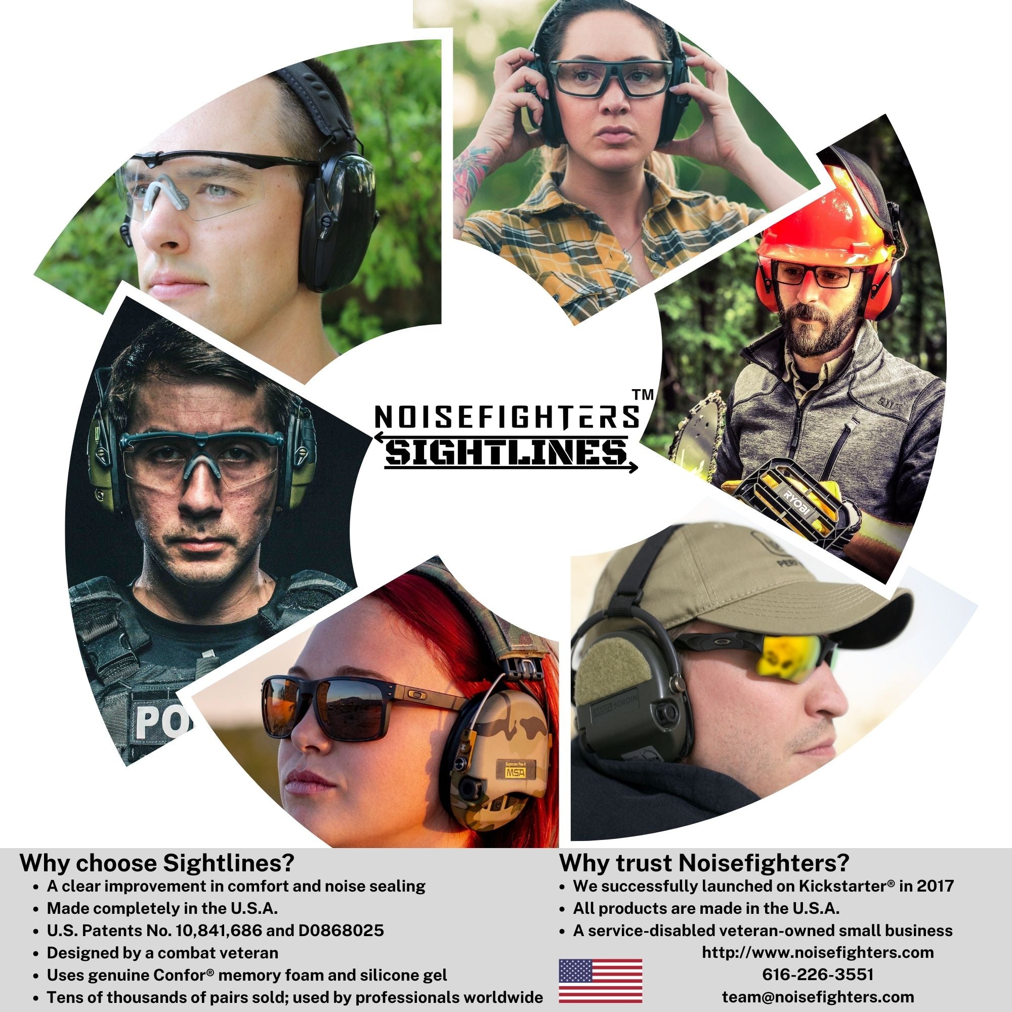 SIGHTLINES GEL EAR PADS WITH RELIEF CUTS FOR GLASSES – Noisefighters