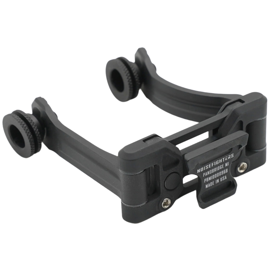 Panobridge M1 | A dual PVS-14 aluminum bridge with full articulation and adjustable panning