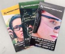 Sightlines Adapter Plates for headsets from Sordin®, TCI® / Safariland®, SWATCOM®, and Invisio®