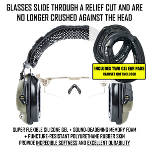 fritid Tilføj til leksikon SIGHTLINES GEL EAR PADS WITH RELIEF CUTS FOR GLASSES – Noisefighters