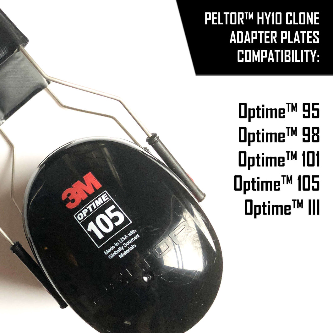 Sightlines Adapter Plates for Peltor™ Optime™ and similar headsets