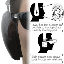 SIGHTLINES | Gel ear pads with a relief cut for glasses
